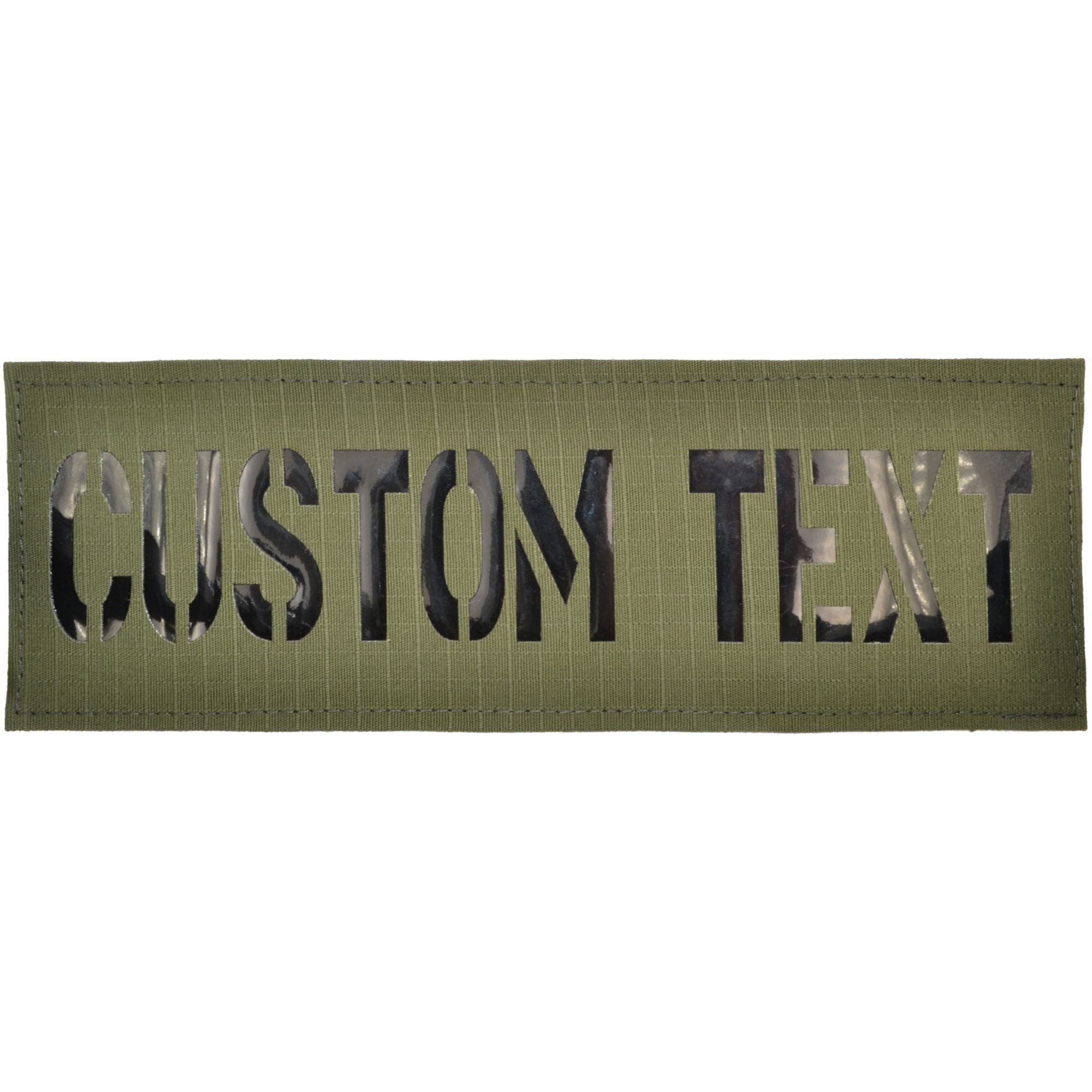 Custom Text Laser Cut Reflective - 3x9 Patch