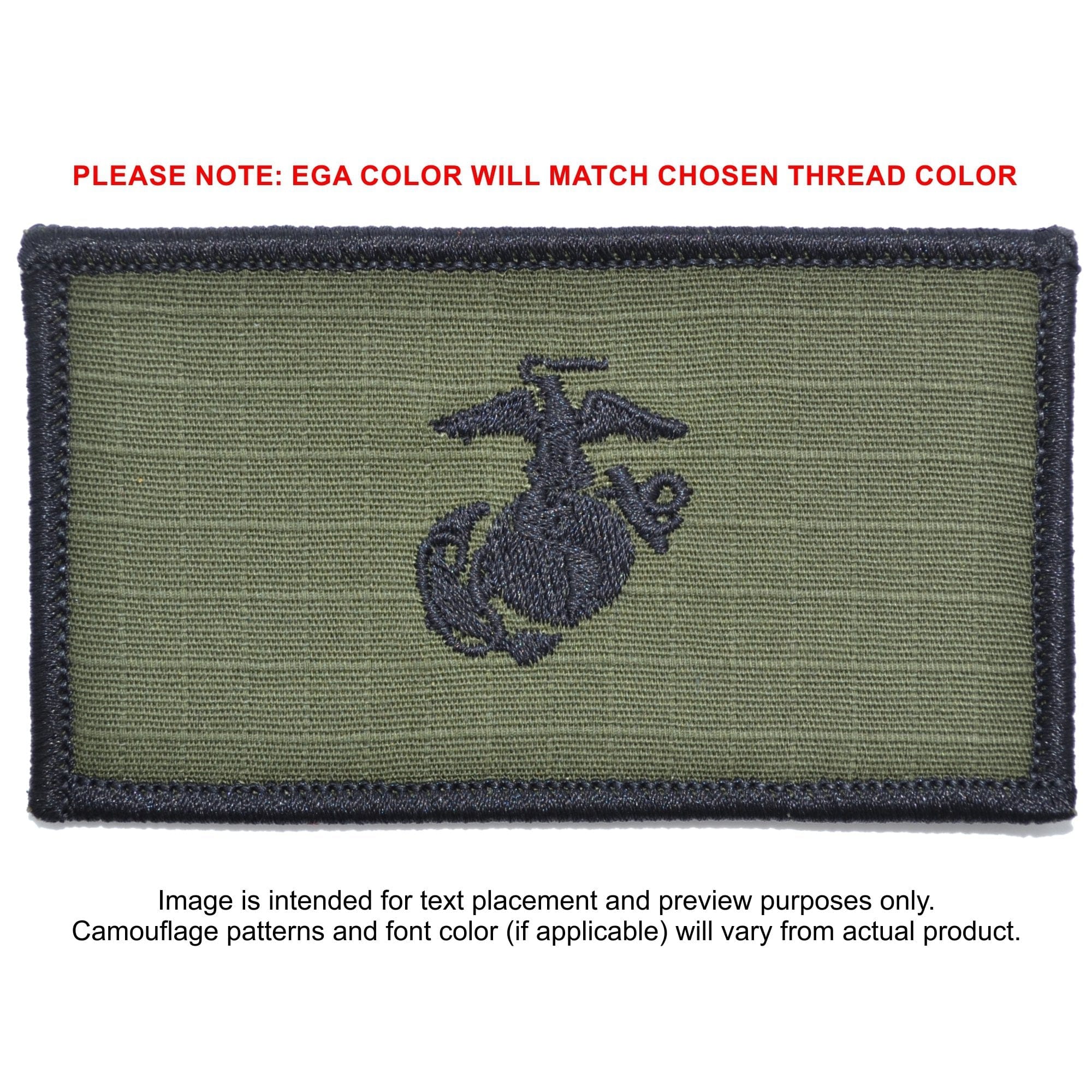 USMC Plate Carrier Flak Patch - Eagle Globe and Anchor Graphic (Filled Globe)