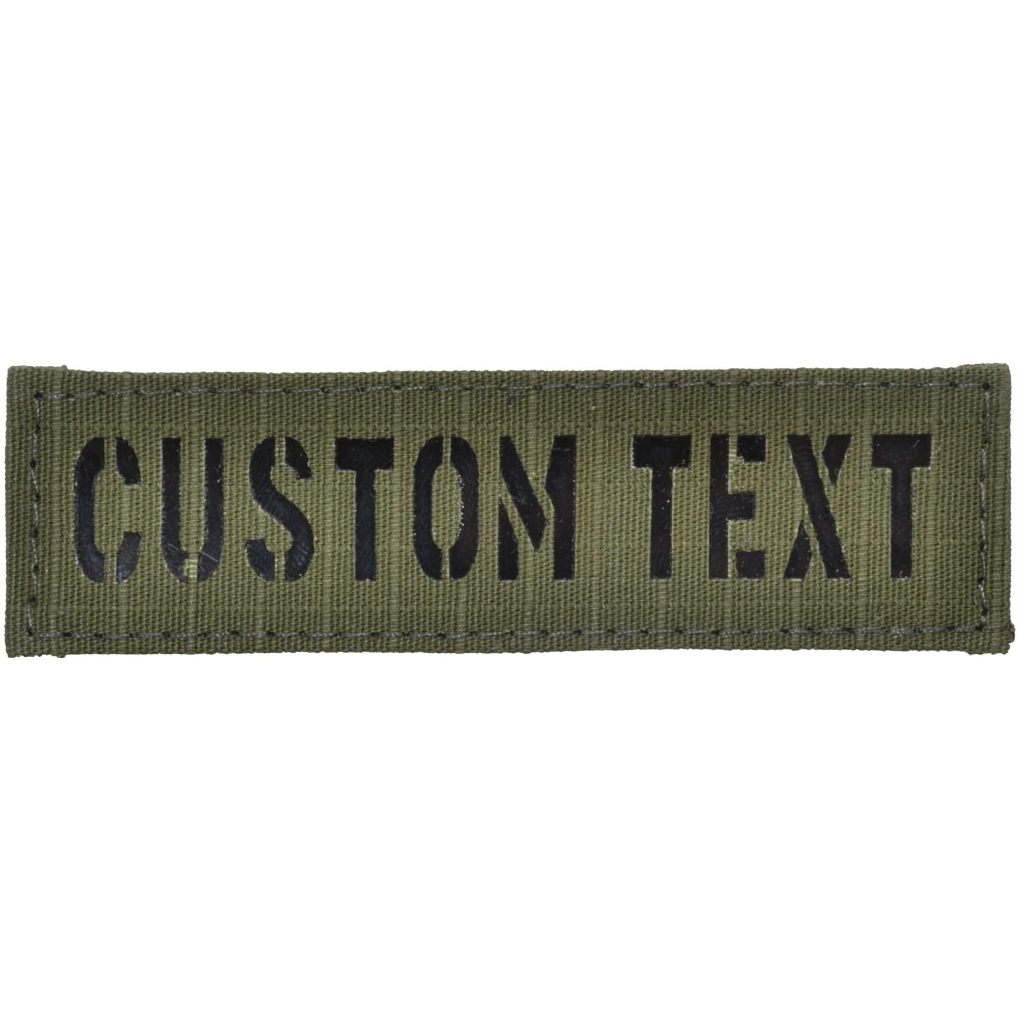 Custom Text Laser Cut Reflective - 1x3.75 Patch