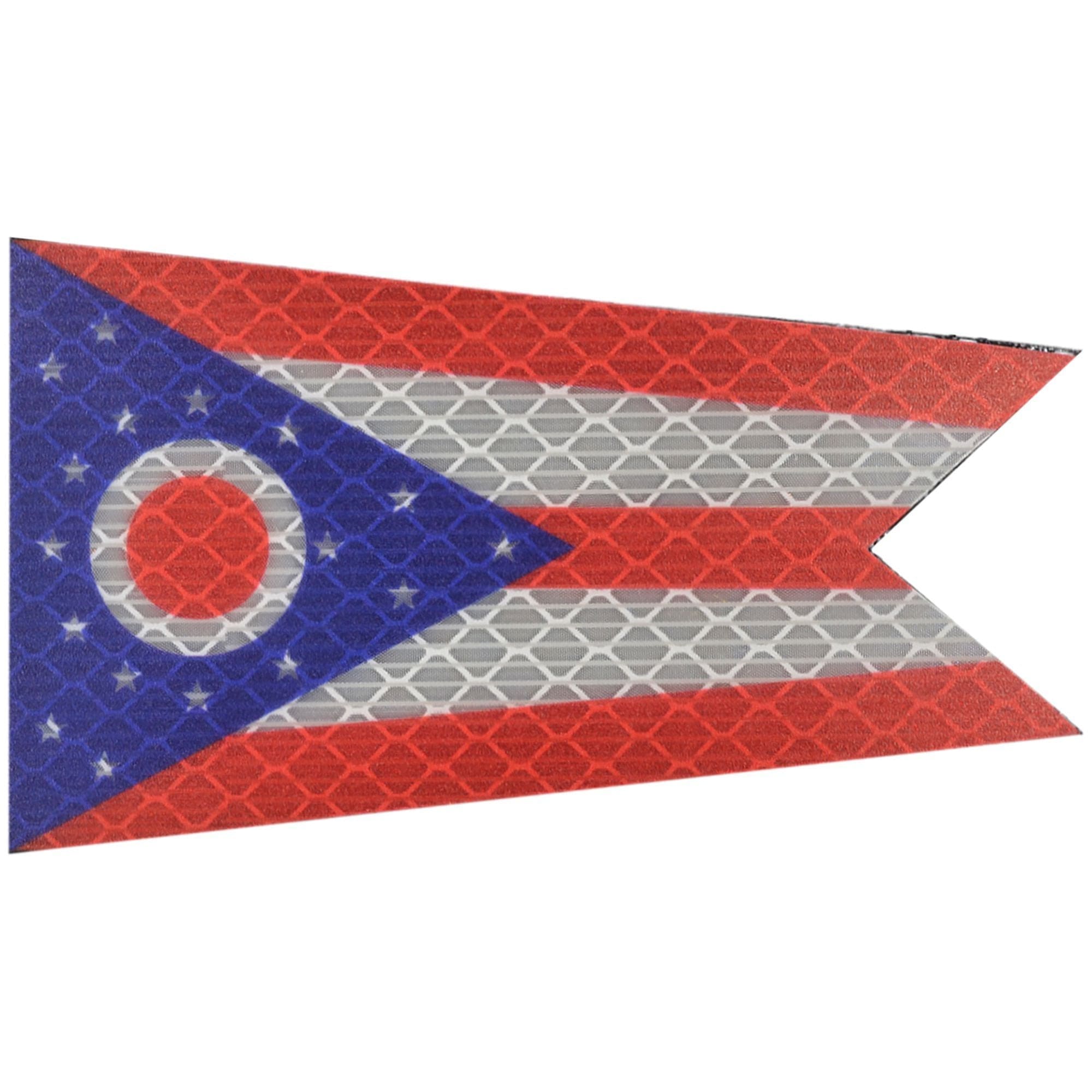 Reflective Ohio State Flag - 2x3.5 Patch