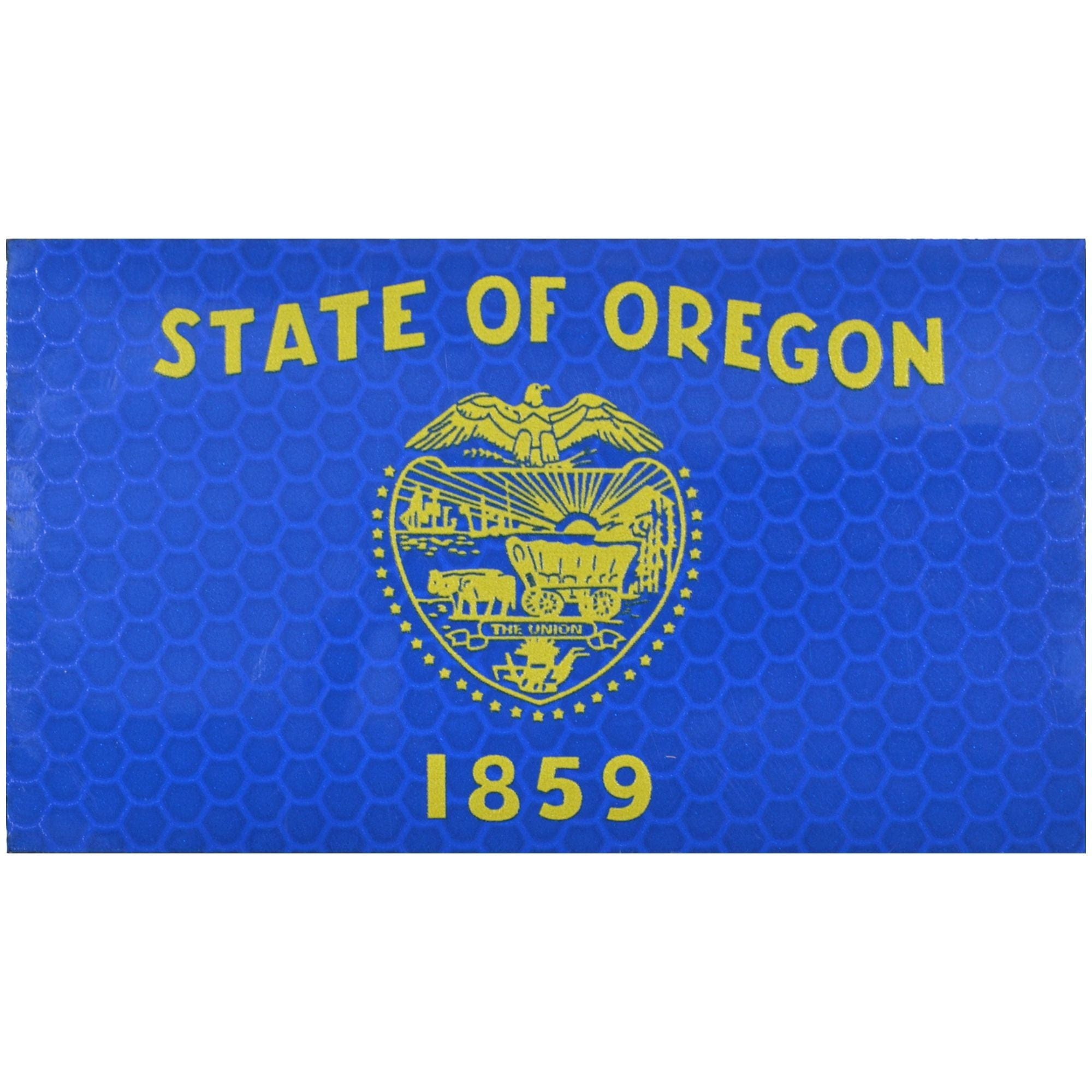 Reflective Oregon State Flag - 2x3.5 Patch