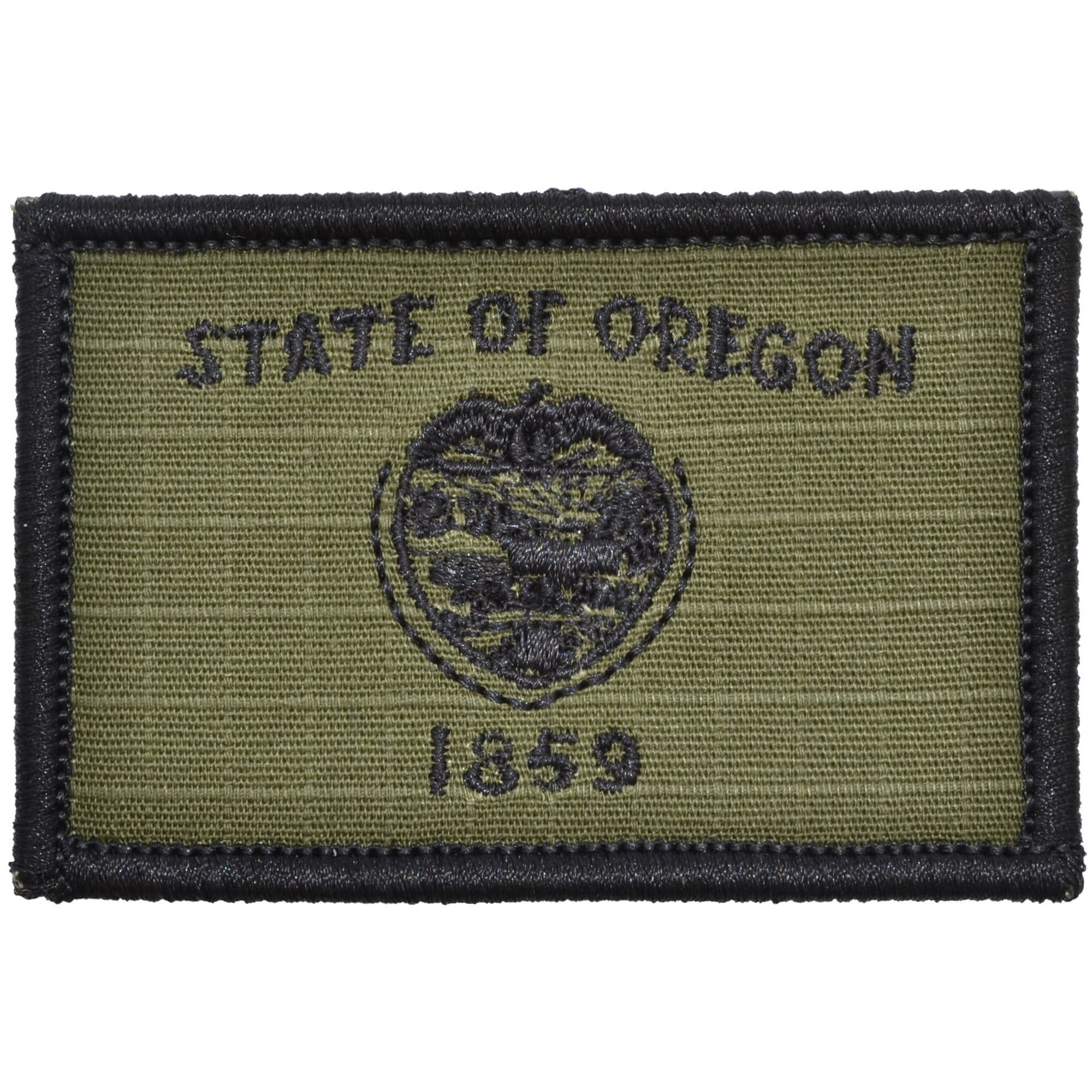 Tactical Gear Junkie Patches Olive Drab Oregon State Flag - 2x3 Patch