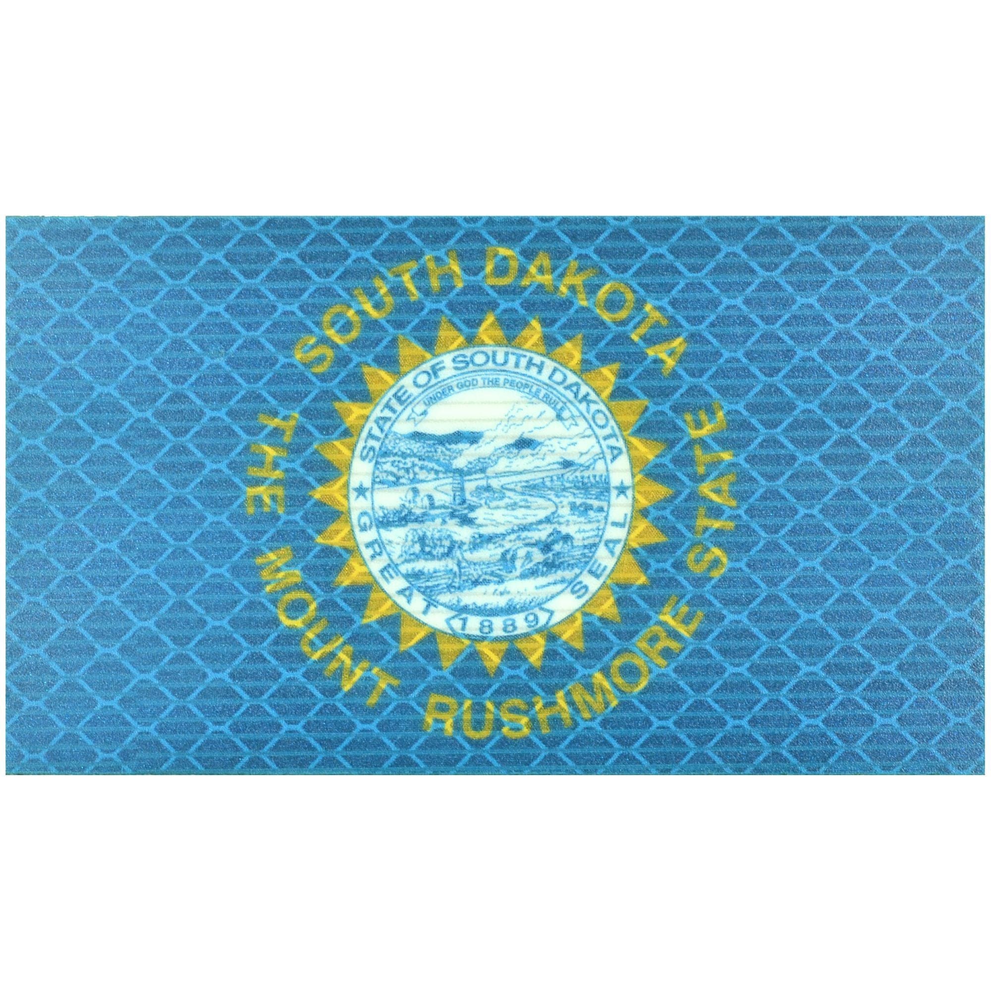 Reflective South Dakota State Flag - 2x3.5 Patch