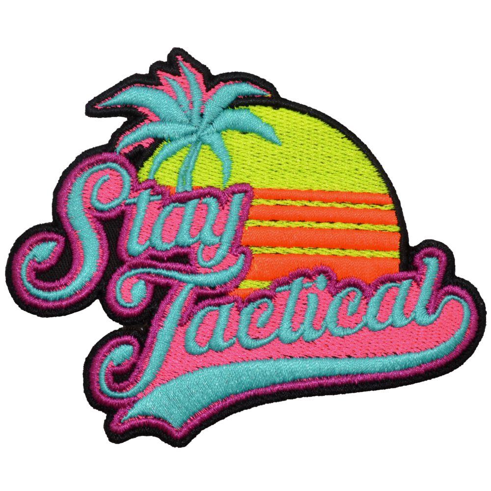 Tactical Gear Junkie Patches Stay Tactical Synthwave - 3x3.5 Patch