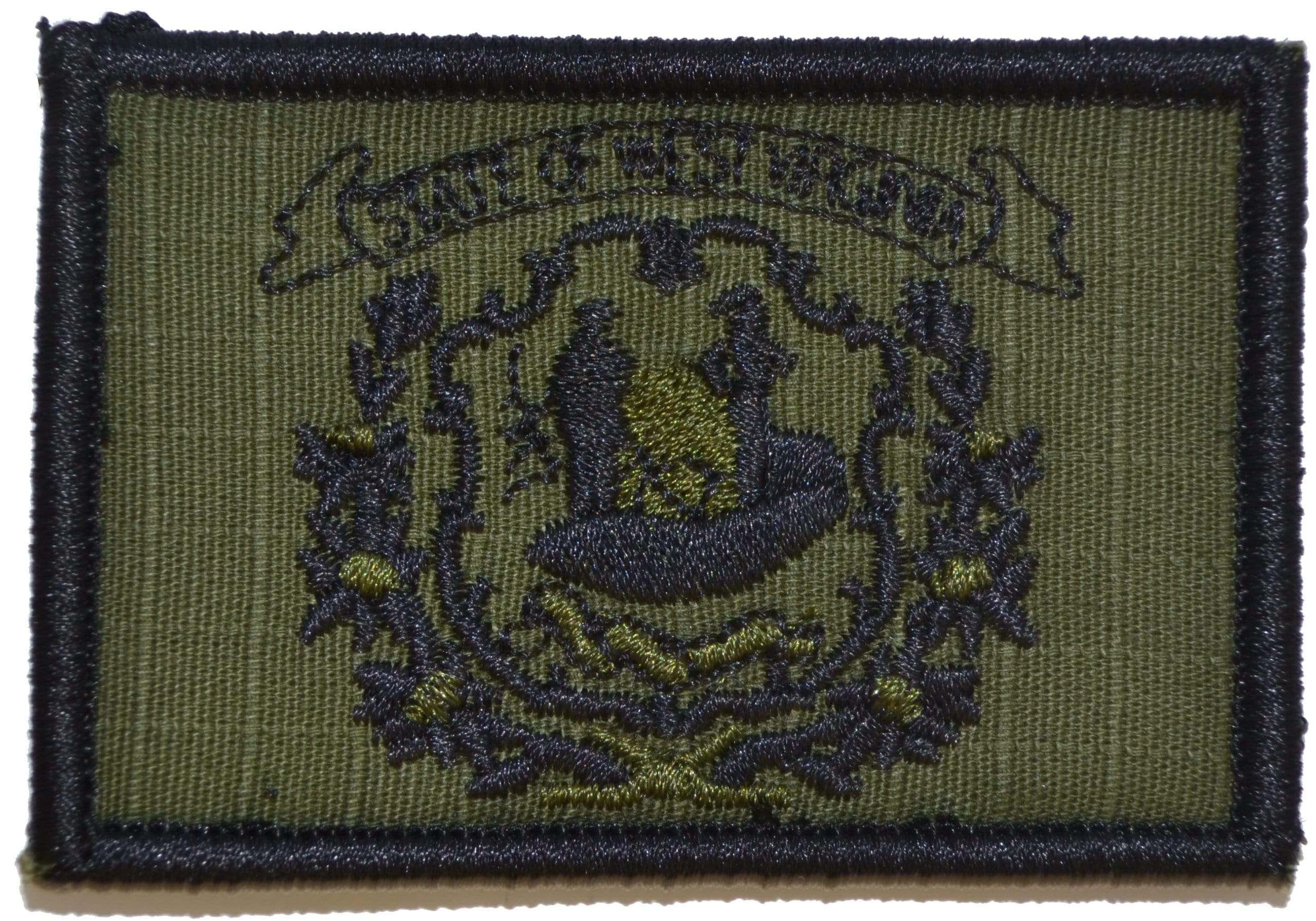 Tactical Gear Junkie Patches Olive Drab West Virginia State Flag - 2x3 Patch