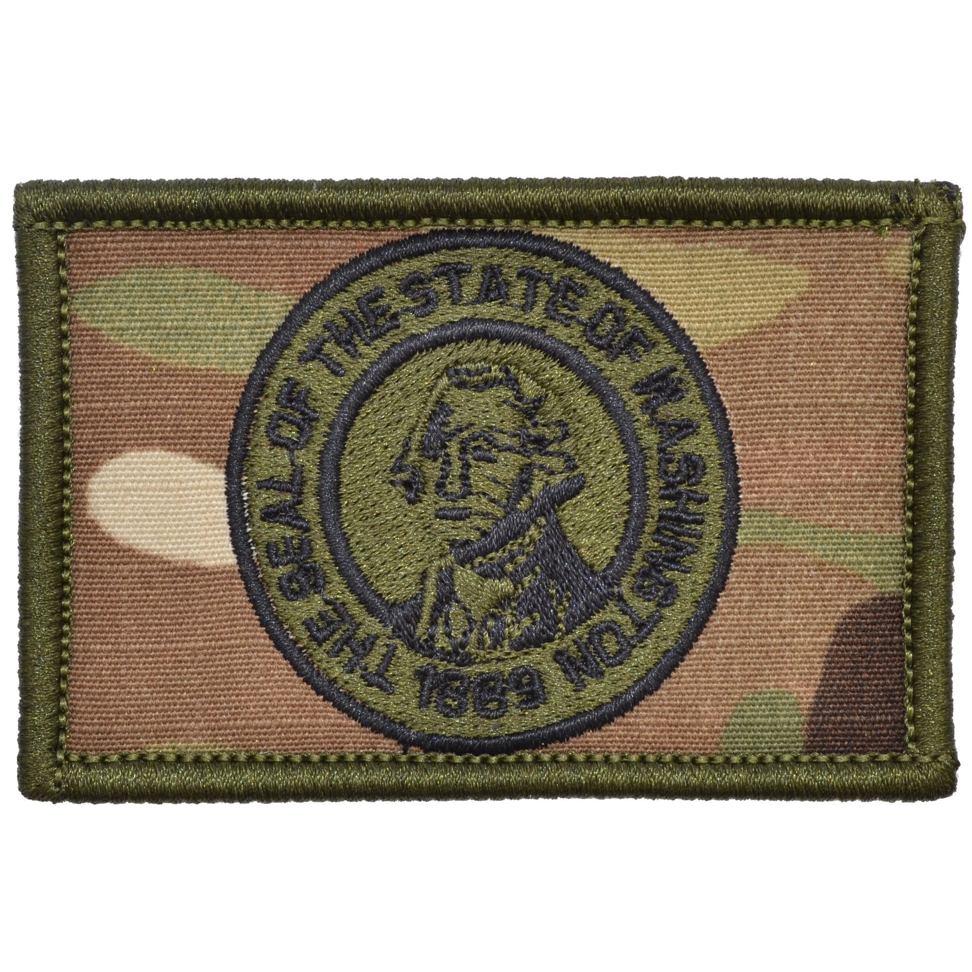 Tactical Gear Junkie Patches MultiCam Washington State Flag - 2x3 Patch