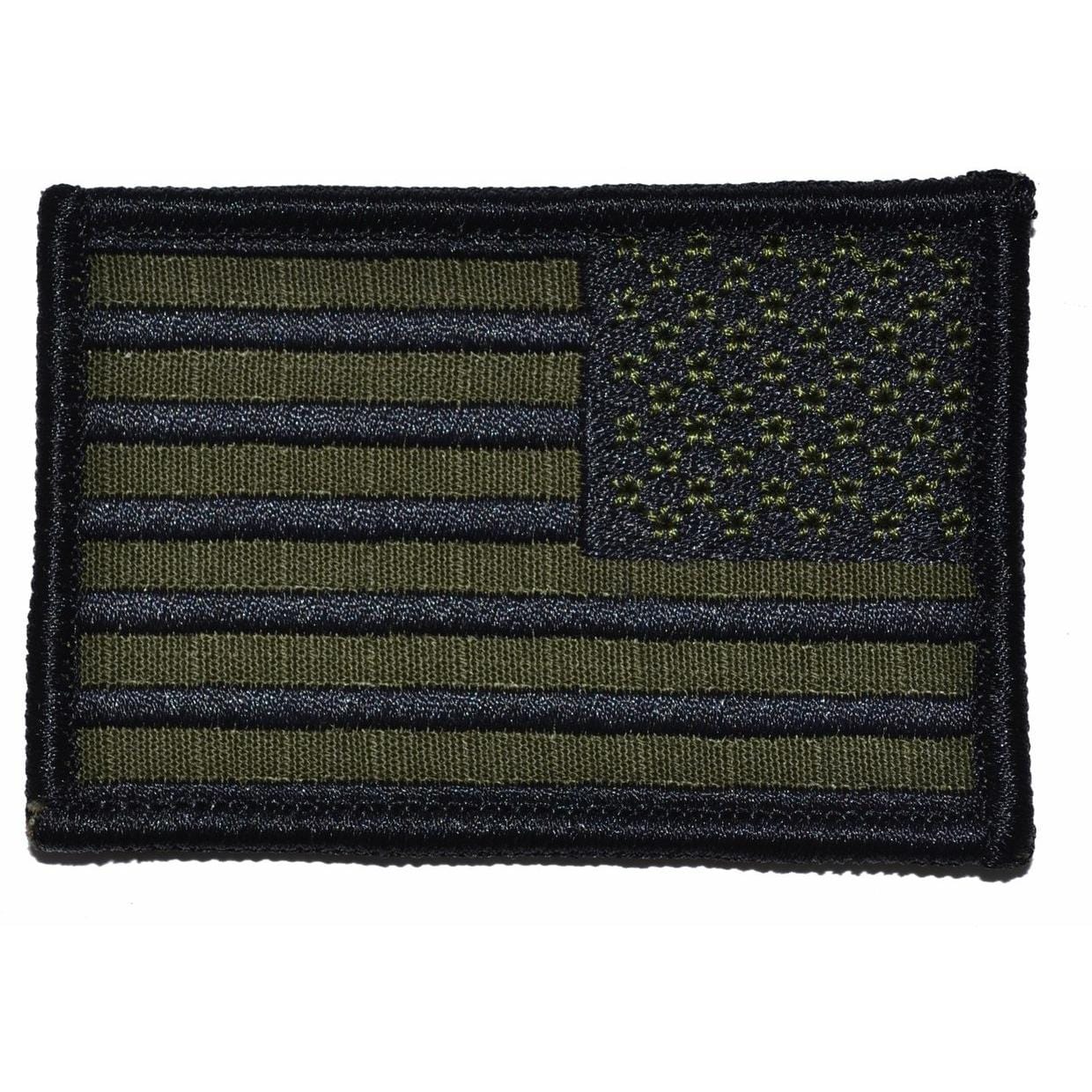 Olive Drab / OD USA American Flag Patch 2x3