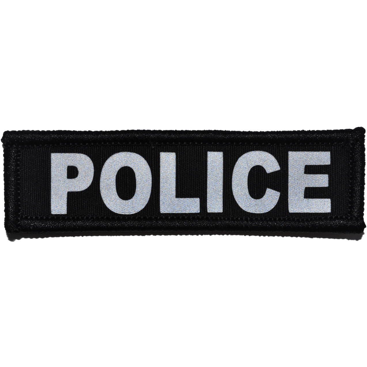 Reflective Police Patch - 1inch x 3.75inch