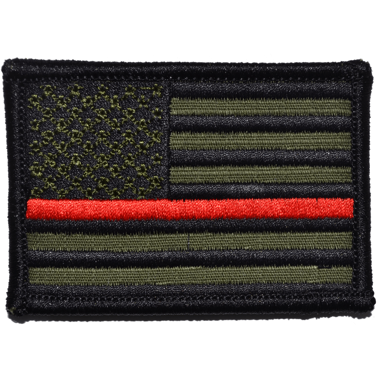 Thin Red Line Firefighter American Flag - 2x3 Patch