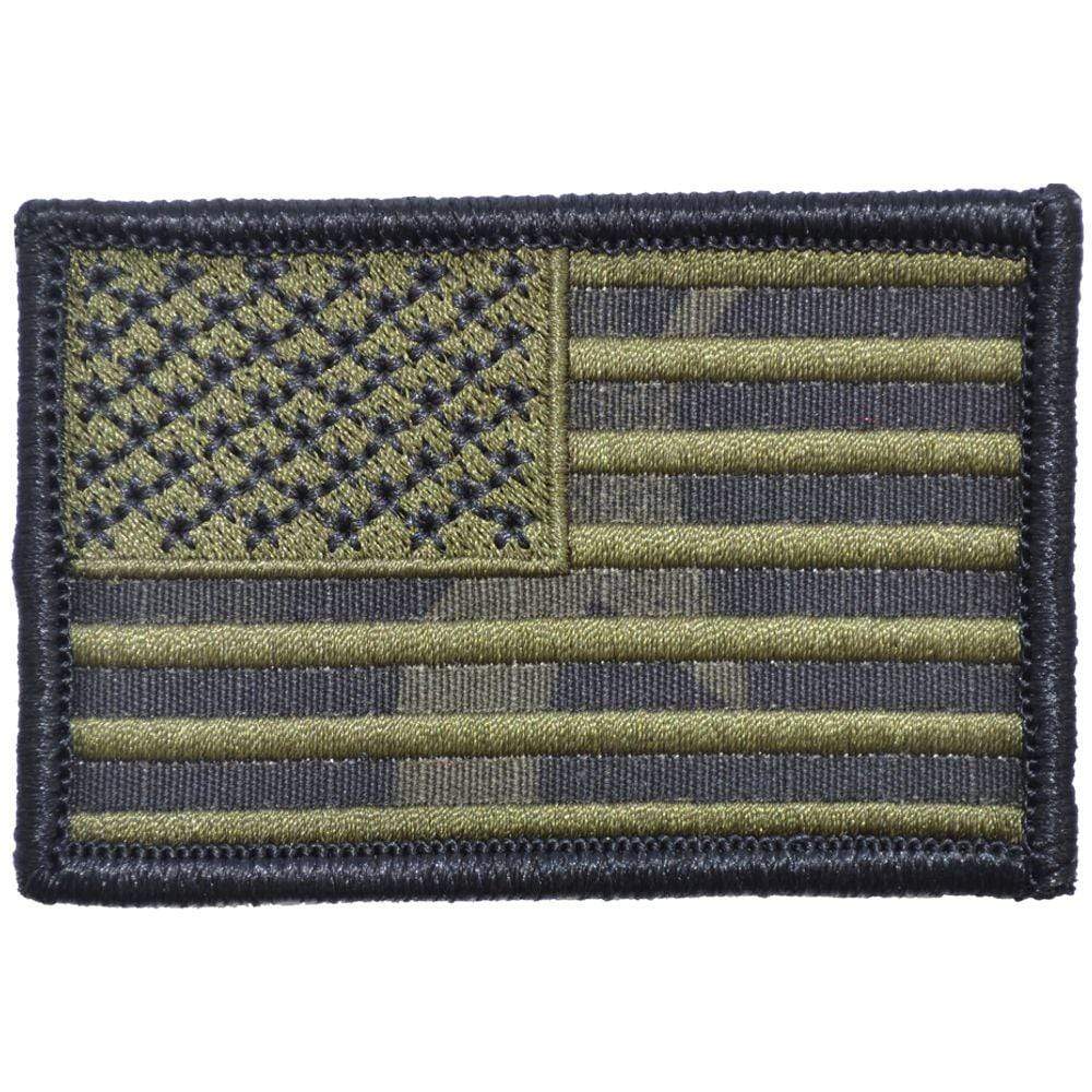 US Flag - 2x3 - Multicam Black w/ Olive Drab