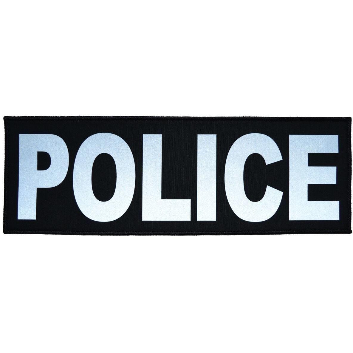 Reflective POLICE Patch - 4inch x 12inch