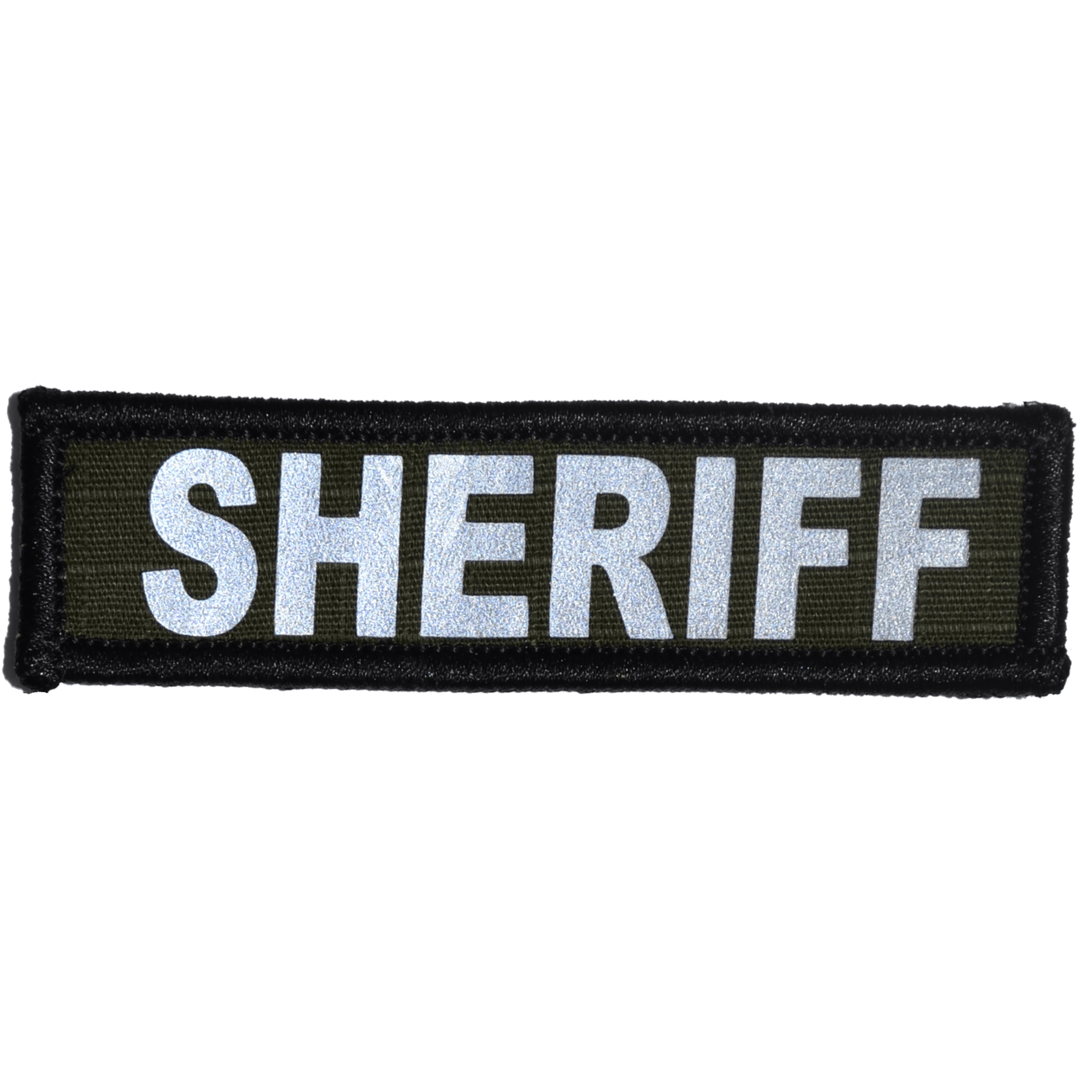 Reflective Sheriff Patch - 1inch x 3.75inch