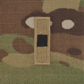 Multicam Rank w/o Hook Fastener Backing (sew-on) - Enlisted/Officer