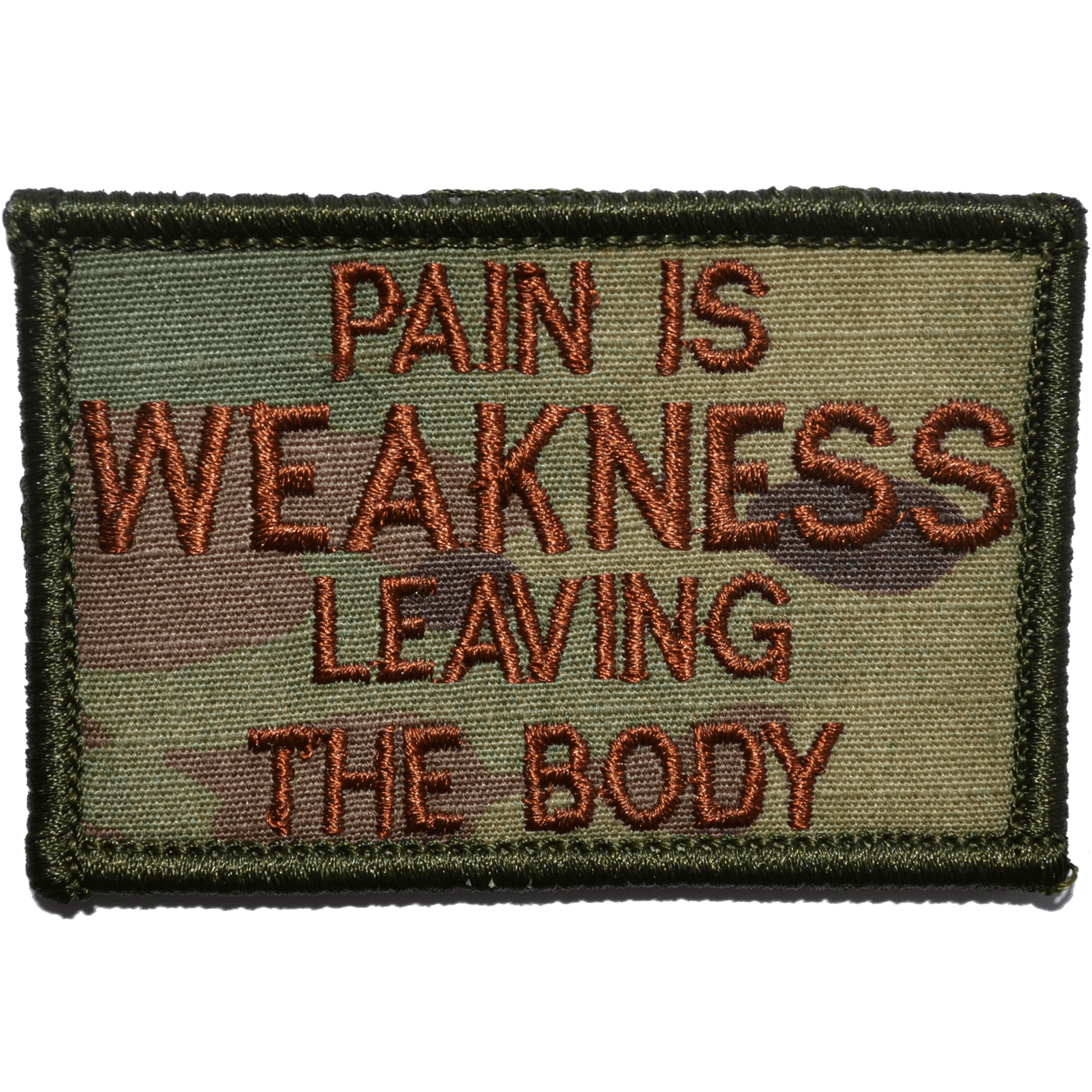 Pain is Weakness Leaving the Body - 2x3 Patch