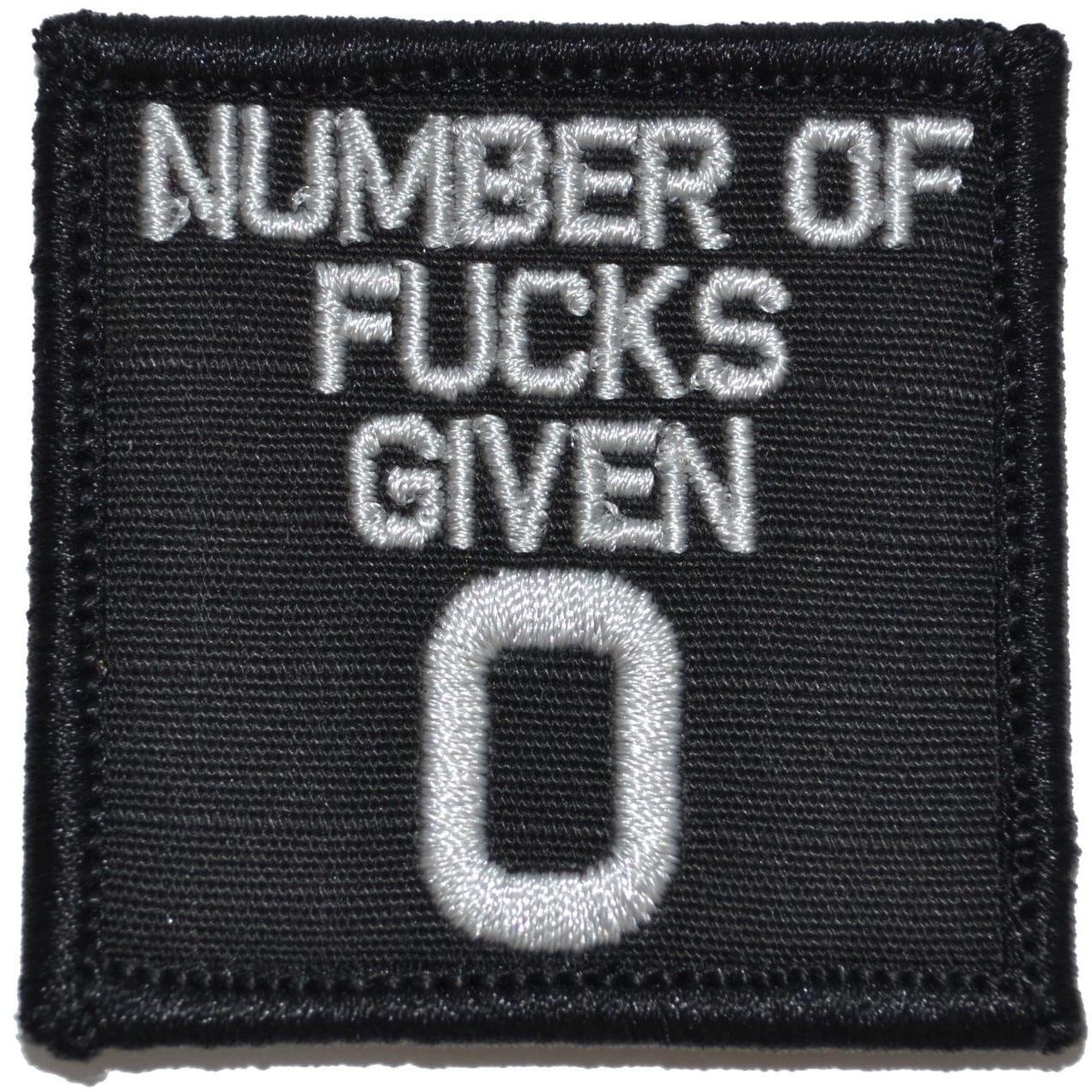 Number of Fucks Given: 0 2x2 Patch