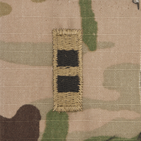 Multicam Rank w/o Hook Fastener Backing (sew-on) - Enlisted/Officer