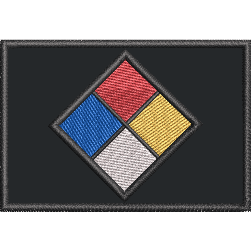 Custom NFPA 704 Fire Diamond - 2x3 Patch